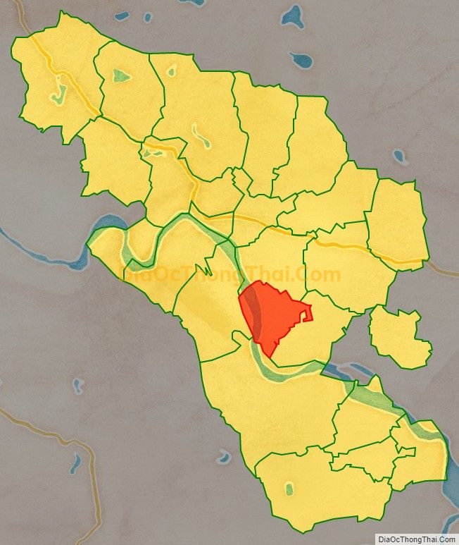 Bản đồ vị trí và địa giới hành chính Xã Hồng Long, huyện Nam Đàn