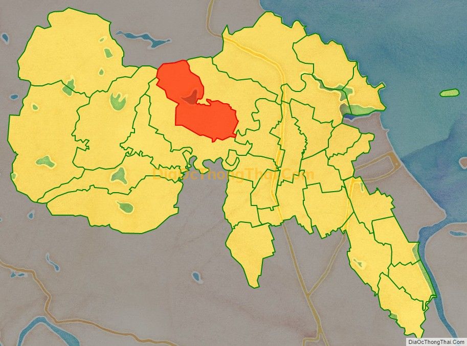 Bản đồ vị trí và địa giới hành chính Xã Nghi Đồng, huyện Nghi Lộc