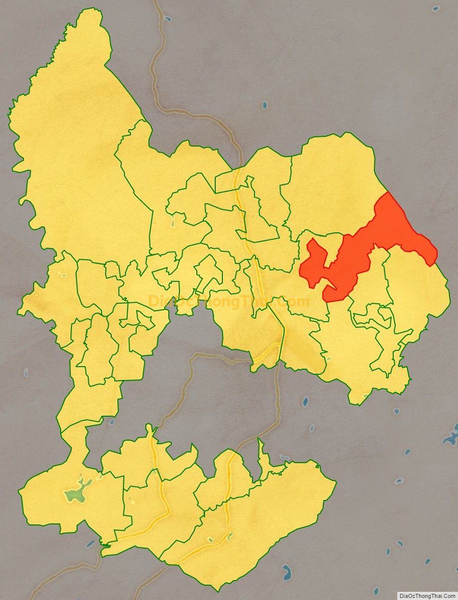 Bản đồ vị trí và địa giới hành chính Xã Nghĩa Lợi, huyện Nghĩa Đàn