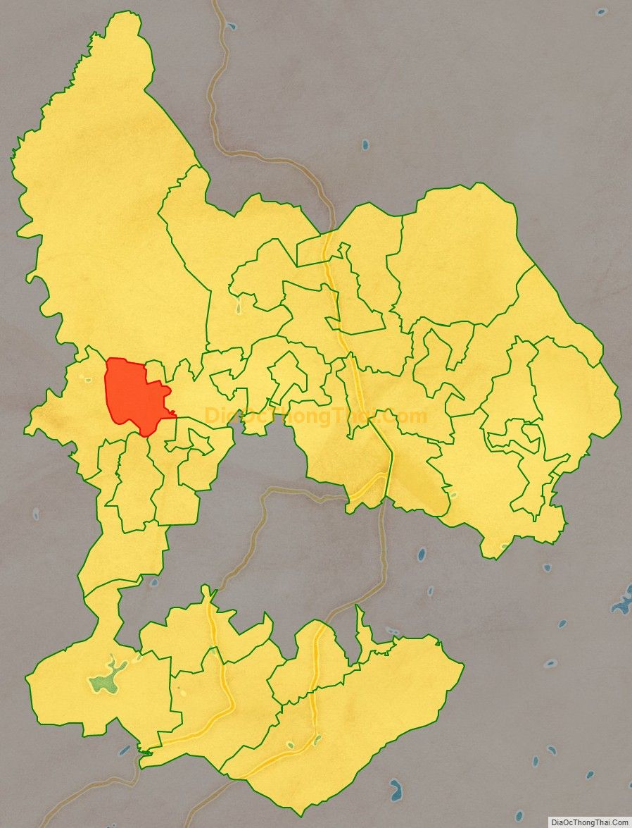Bản đồ vị trí và địa giới hành chính Xã Nghĩa Thịnh, huyện Nghĩa Đàn