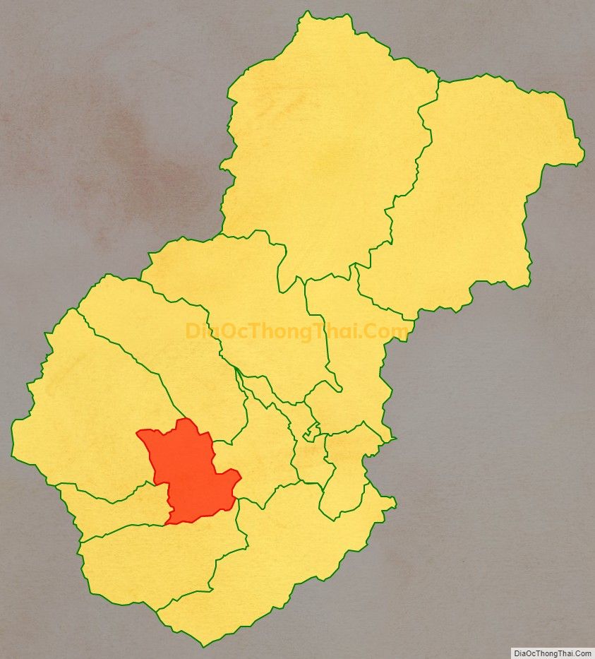 Bản đồ vị trí và địa giới hành chính Xã Châu Thôn, huyện Quế Phong