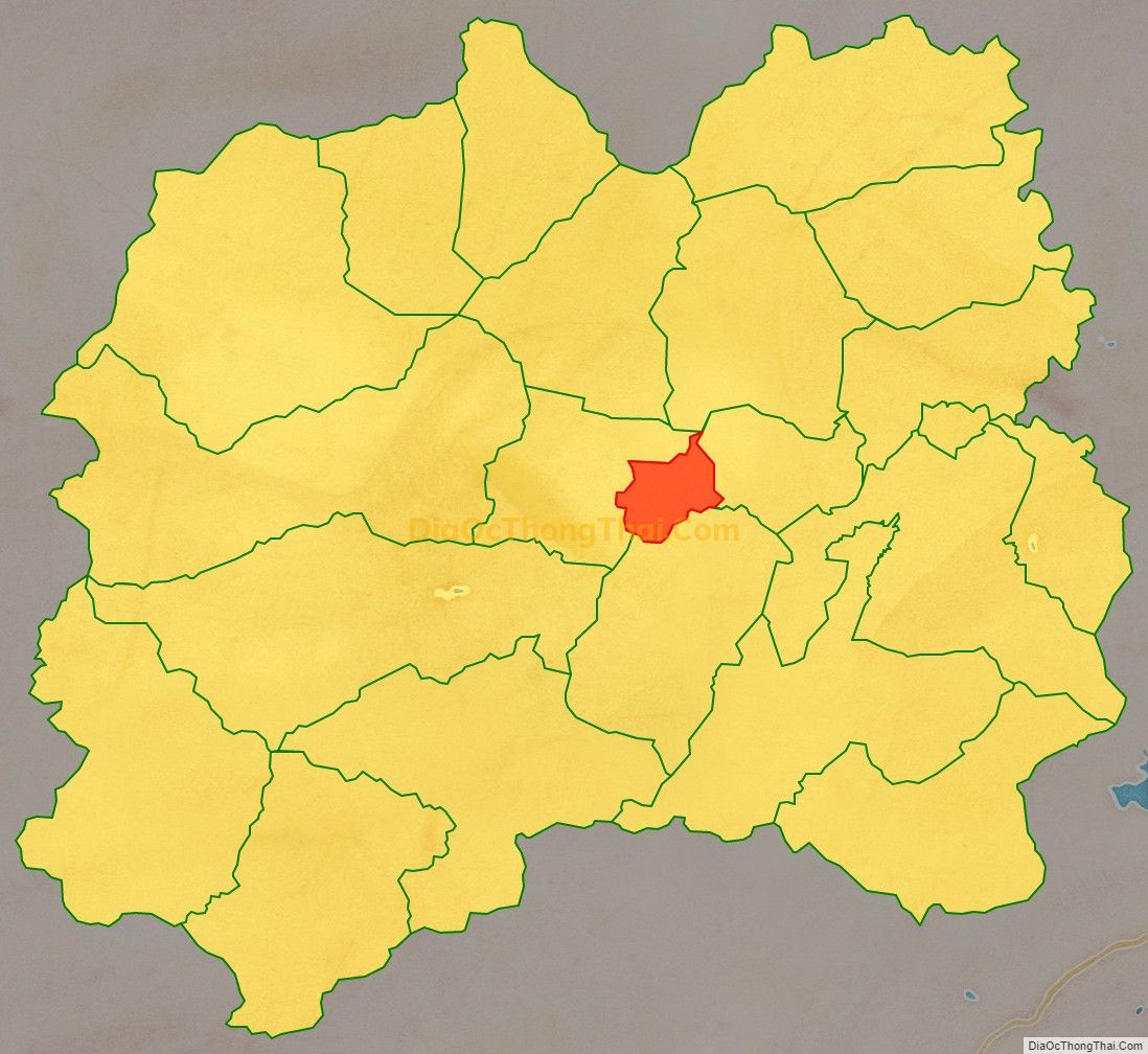 Bản đồ vị trí và địa giới hành chính Thị trấn Quỳ Hợp, huyện Quỳ Hợp