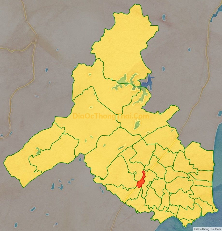 Bản đồ vị trí và địa giới hành chính Thị trấn Cầu Giát, huyện Quỳnh Lưu