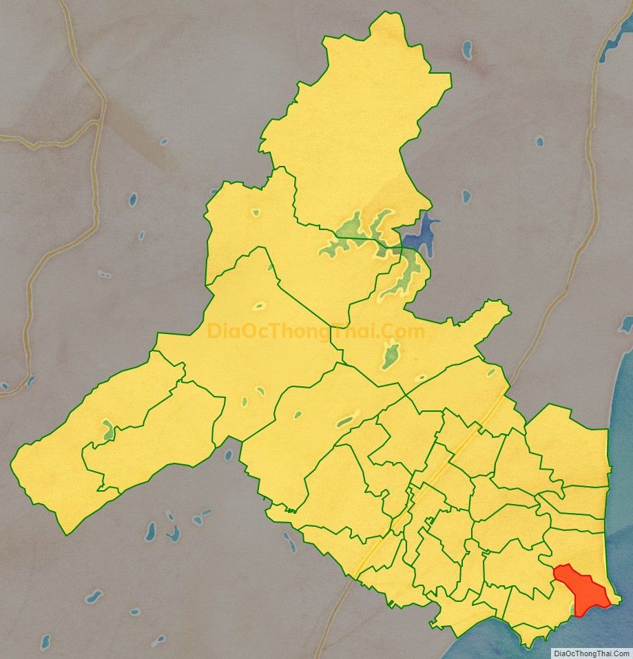 Bản đồ vị trí và địa giới hành chính Xã Tiến Thủy, huyện Quỳnh Lưu