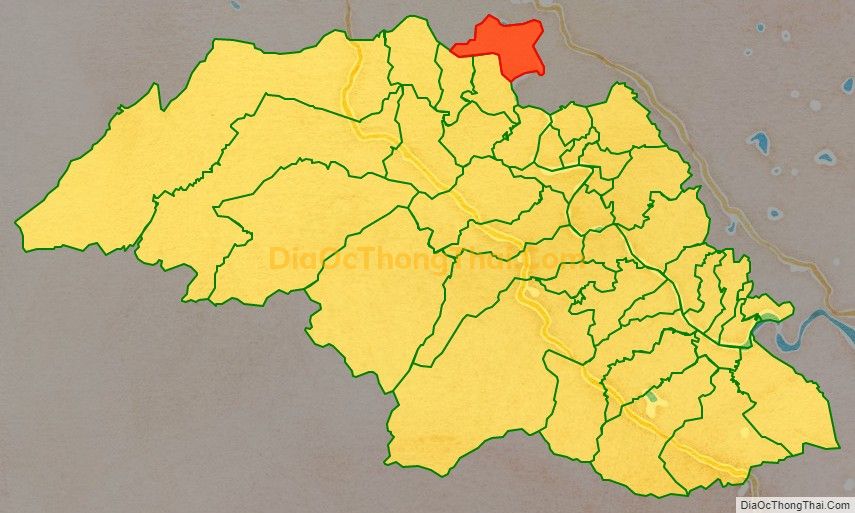 Bản đồ vị trí và địa giới hành chính Xã Cát Văn, huyện Thanh Chương