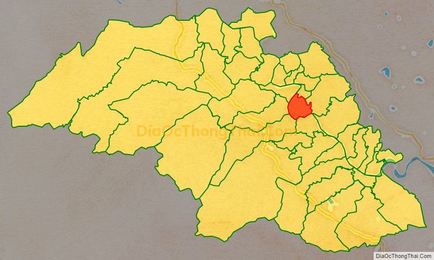 Bản đồ vị trí và địa giới hành chính Xã Đồng Văn, huyện Thanh Chương