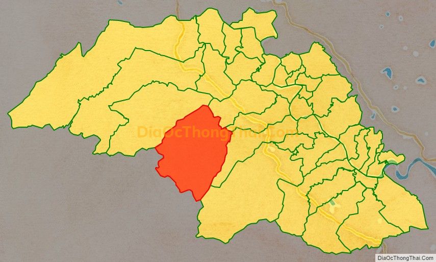 Bản đồ vị trí và địa giới hành chính Xã Ngọc Lâm, huyện Thanh Chương