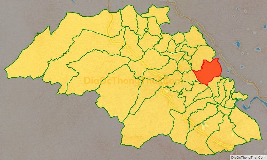 Bản đồ vị trí và địa giới hành chính Xã Ngọc Sơn, huyện Thanh Chương