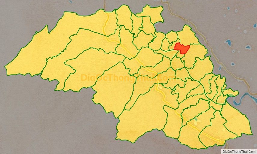 Bản đồ vị trí và địa giới hành chính Xã Thanh Đồng, huyện Thanh Chương