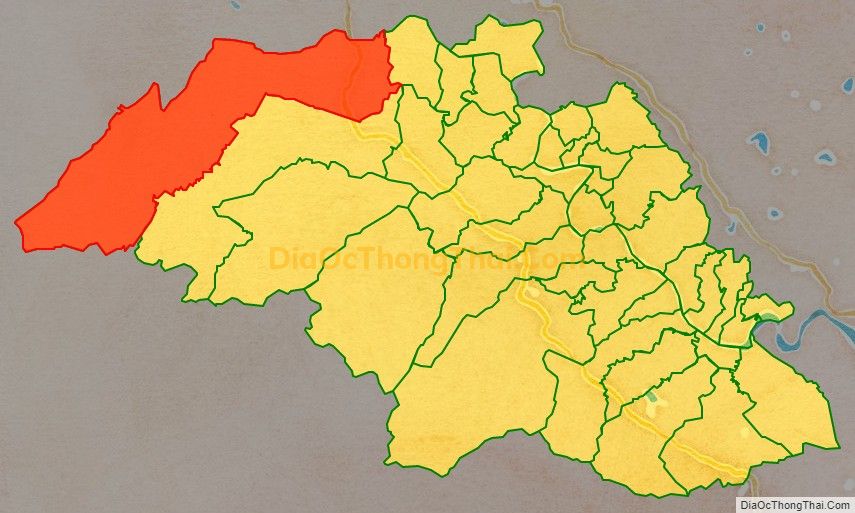 Bản đồ vị trí và địa giới hành chính Xã Thanh Đức, huyện Thanh Chương