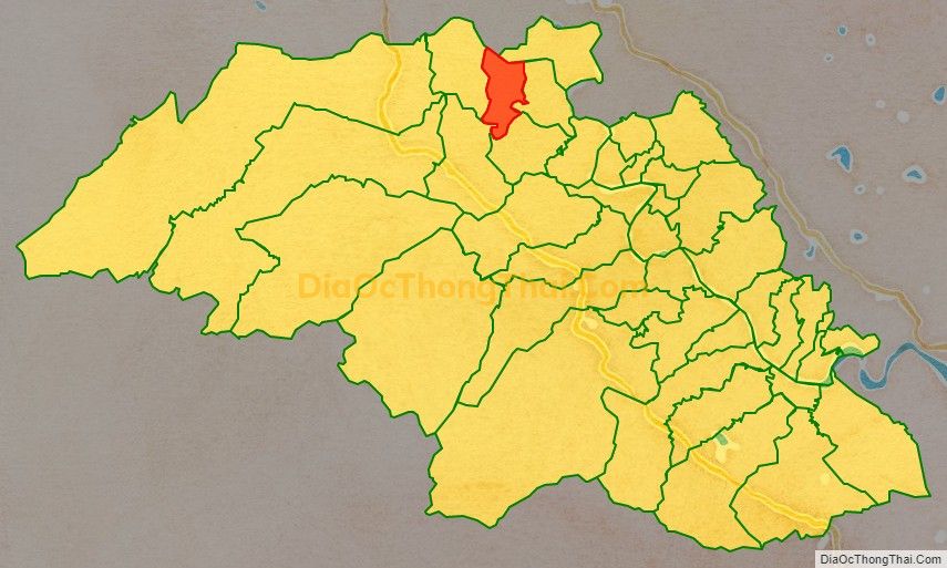 Bản đồ vị trí và địa giới hành chính Xã Thanh Hòa, huyện Thanh Chương