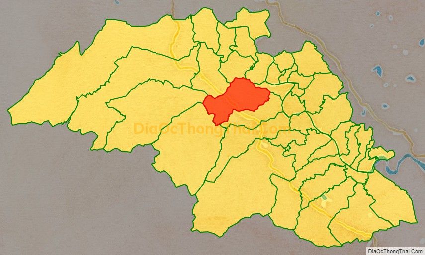 Bản đồ vị trí và địa giới hành chính Xã Thanh Hương, huyện Thanh Chương