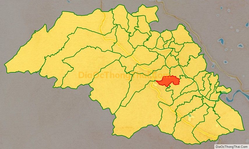 Bản đồ vị trí và địa giới hành chính Xã Thanh Khê, huyện Thanh Chương