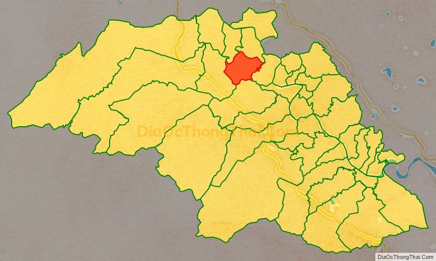 Bản đồ vị trí và địa giới hành chính Xã Thanh Liên, huyện Thanh Chương