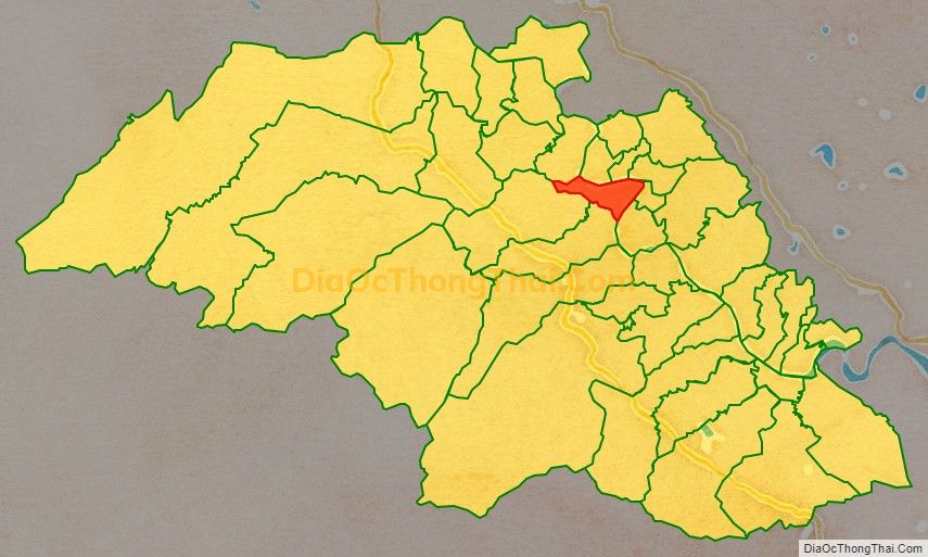 Bản đồ vị trí và địa giới hành chính Xã Thanh Lĩnh, huyện Thanh Chương