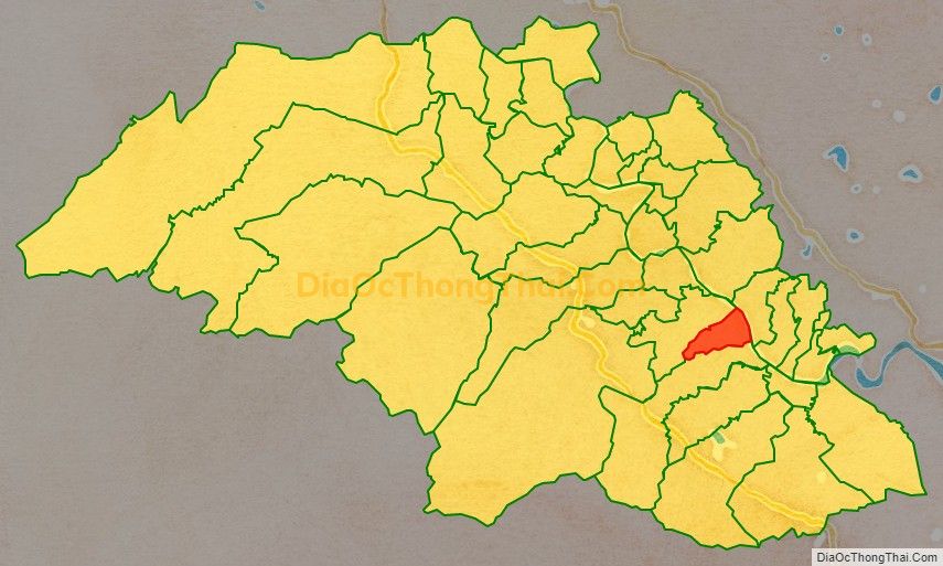 Bản đồ vị trí và địa giới hành chính Xã Thanh Long, huyện Thanh Chương