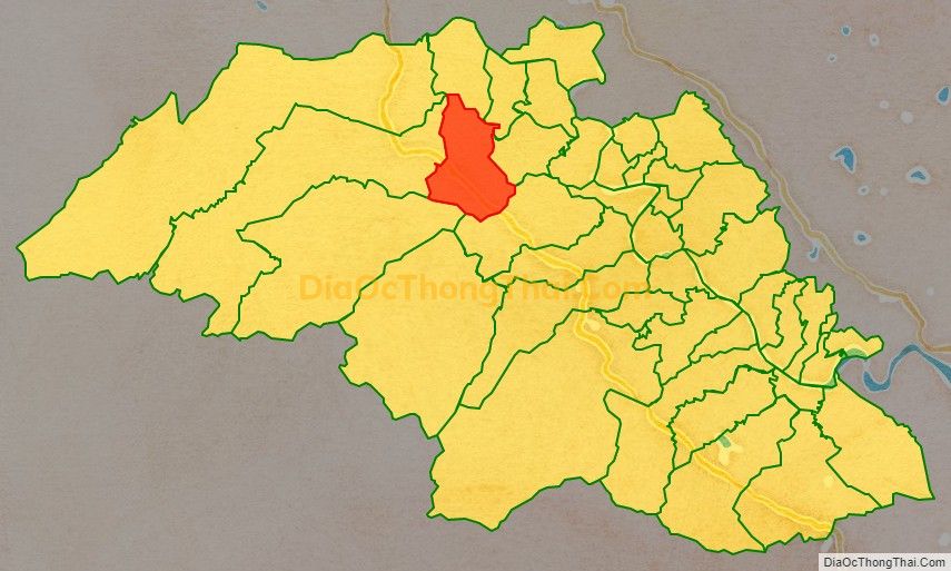 Bản đồ vị trí và địa giới hành chính Xã Thanh Mỹ, huyện Thanh Chương
