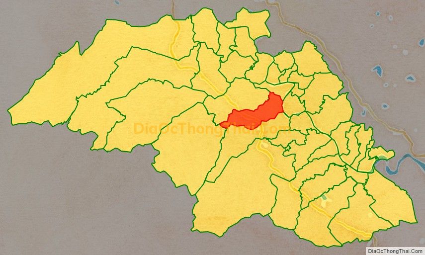 Bản đồ vị trí và địa giới hành chính Xã Thanh Thịnh, huyện Thanh Chương