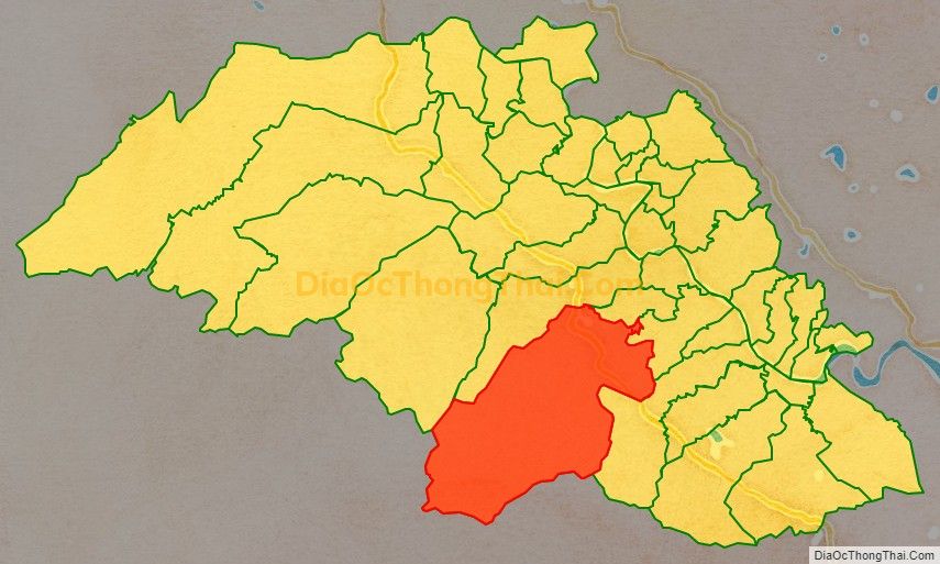 Bản đồ vị trí và địa giới hành chính Xã Thanh Thủy, huyện Thanh Chương