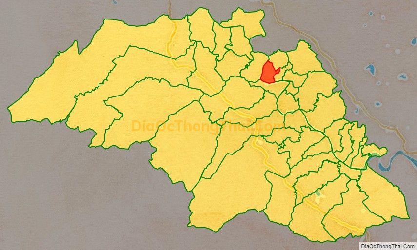 Bản đồ vị trí và địa giới hành chính Xã Thanh Văn (cũ), huyện Thanh Chương