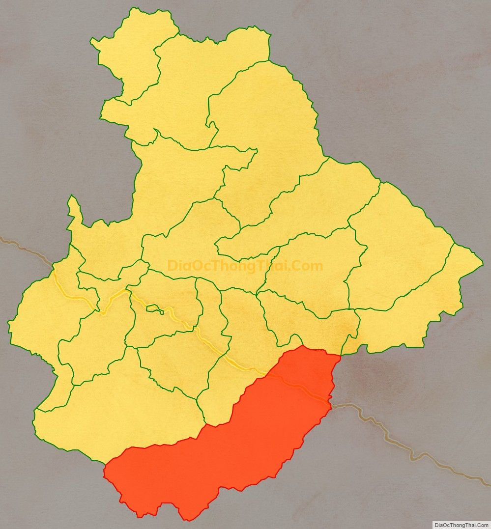 Bản đồ vị trí và địa giới hành chính Xã Tam Quang, huyện Tương Dương