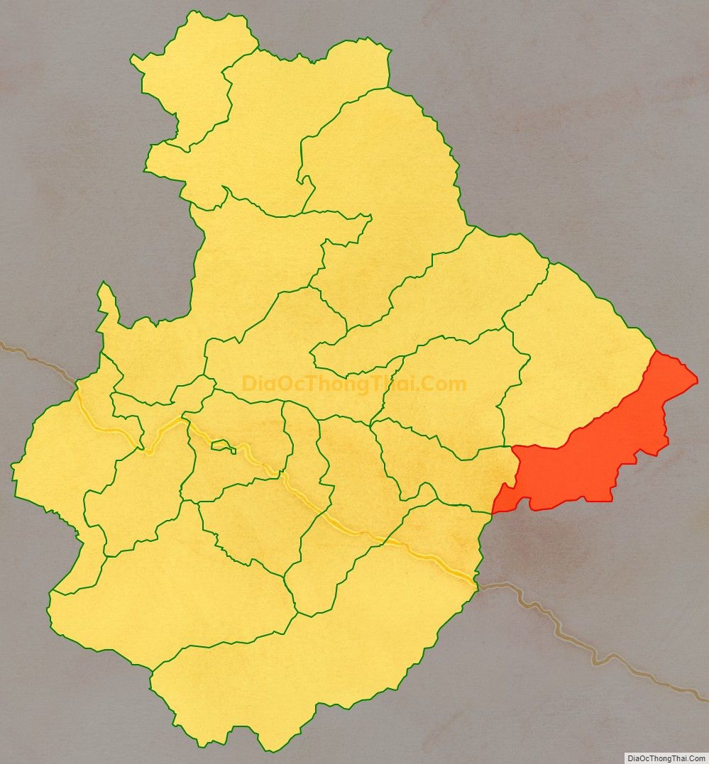 Bản đồ vị trí và địa giới hành chính Xã Xiêng My, huyện Tương Dương