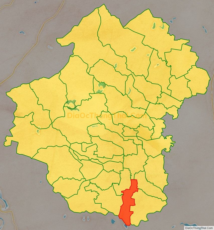 Bản đồ vị trí và địa giới hành chính Xã Bảo Thành, huyện Yên Thành