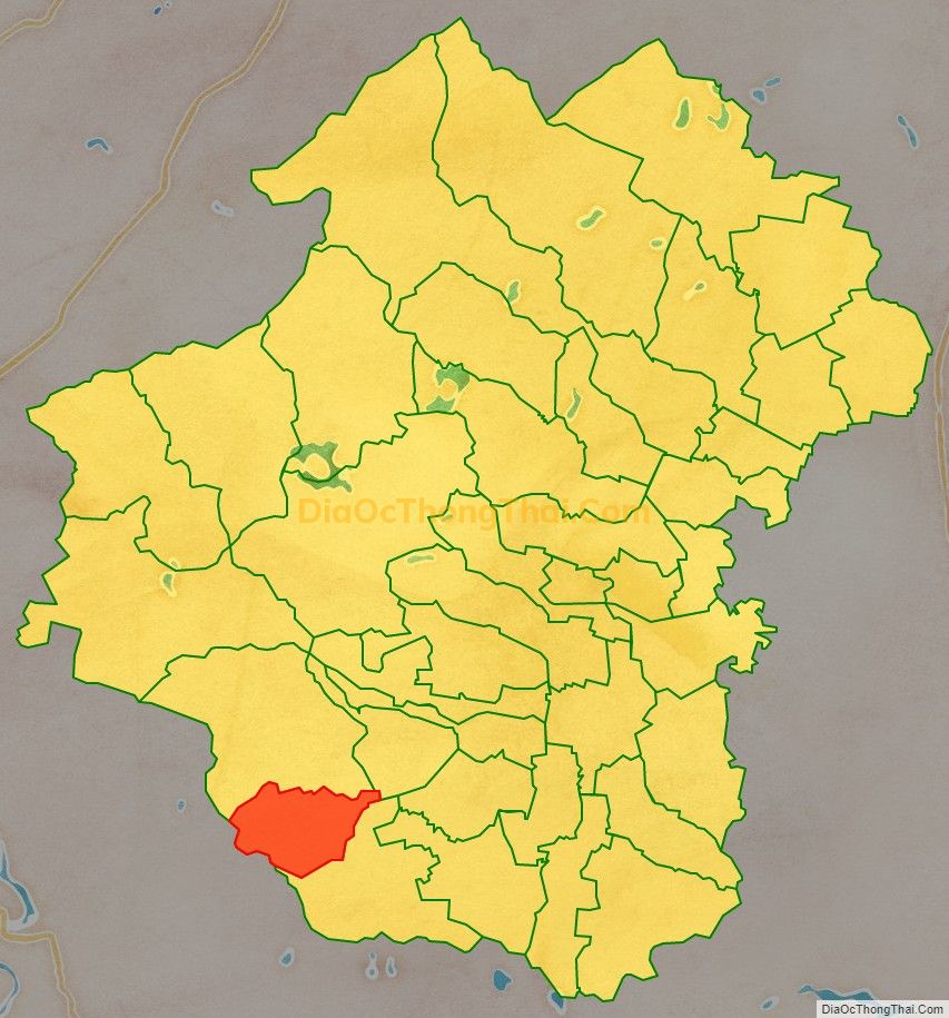 Bản đồ vị trí và địa giới hành chính Xã Đại Thành, huyện Yên Thành
