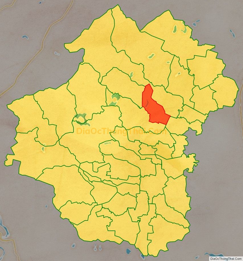 Bản đồ vị trí và địa giới hành chính Xã Hậu Thành, huyện Yên Thành