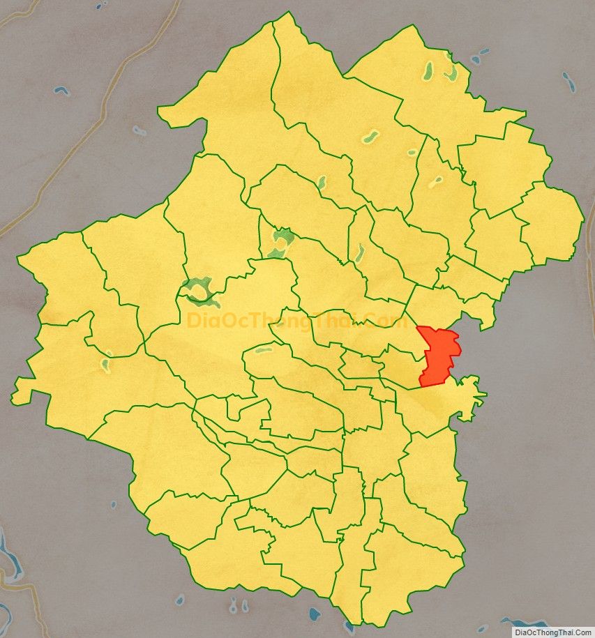 Bản đồ vị trí và địa giới hành chính Xã Hợp Thành, huyện Yên Thành