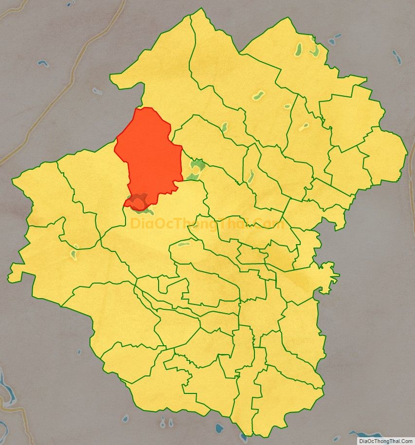 Bản đồ vị trí và địa giới hành chính Xã Kim Thành, huyện Yên Thành