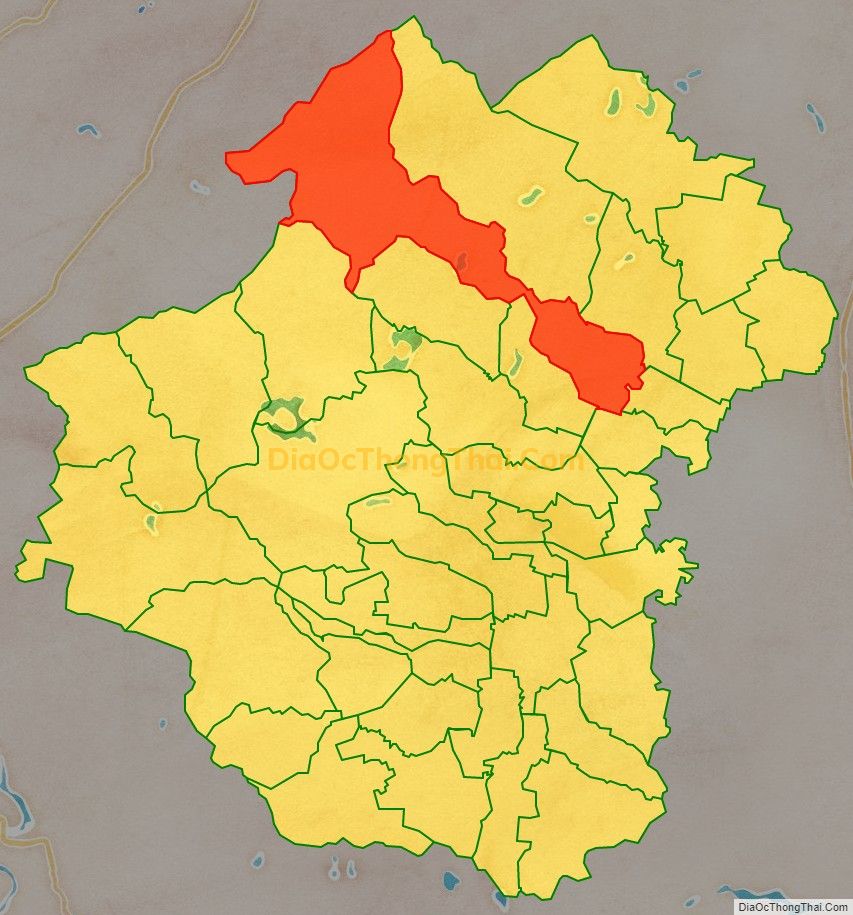 Bản đồ vị trí và địa giới hành chính Xã Lăng Thành, huyện Yên Thành