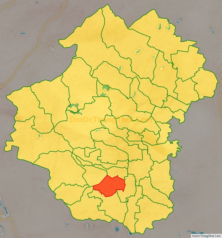 Bản đồ vị trí và địa giới hành chính Xã Liên Thành, huyện Yên Thành