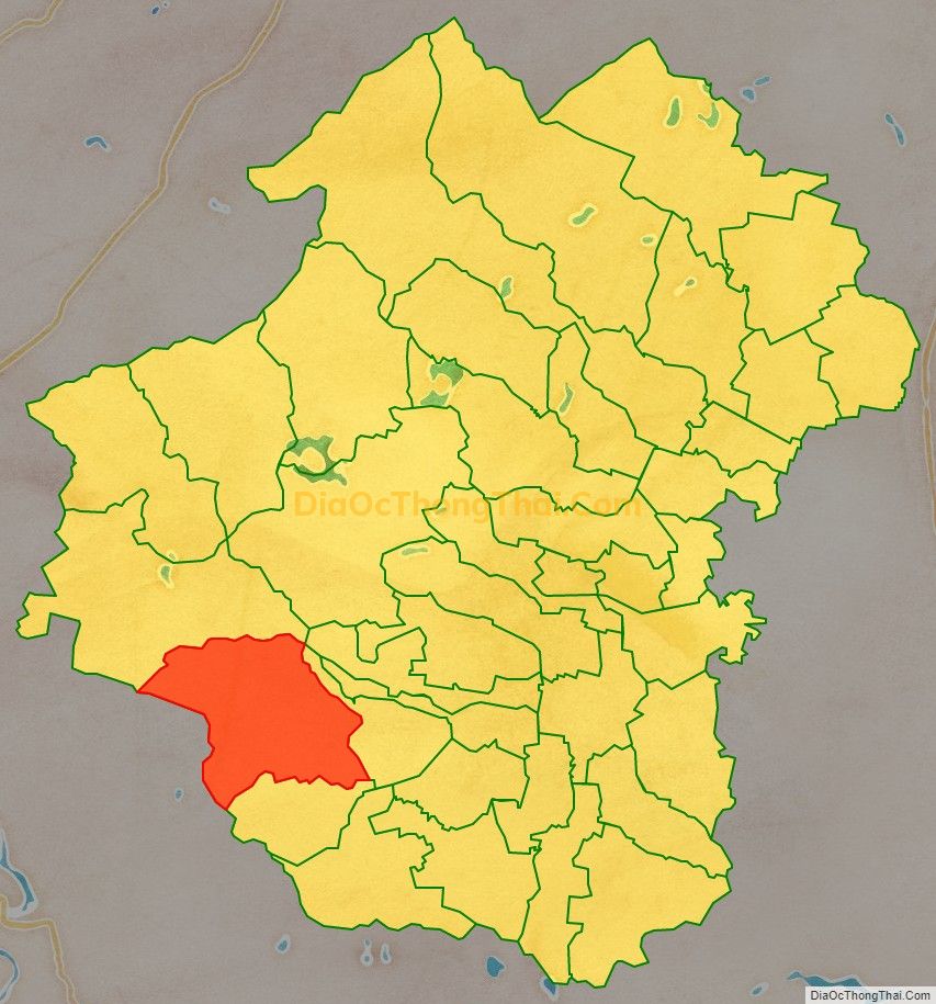 Bản đồ vị trí và địa giới hành chính Xã Minh Thành, huyện Yên Thành