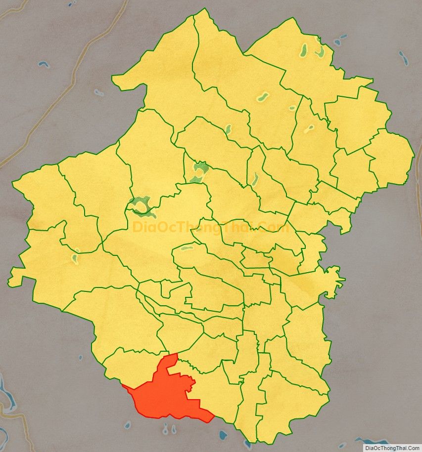 Bản đồ vị trí và địa giới hành chính Xã Mỹ Thành, huyện Yên Thành