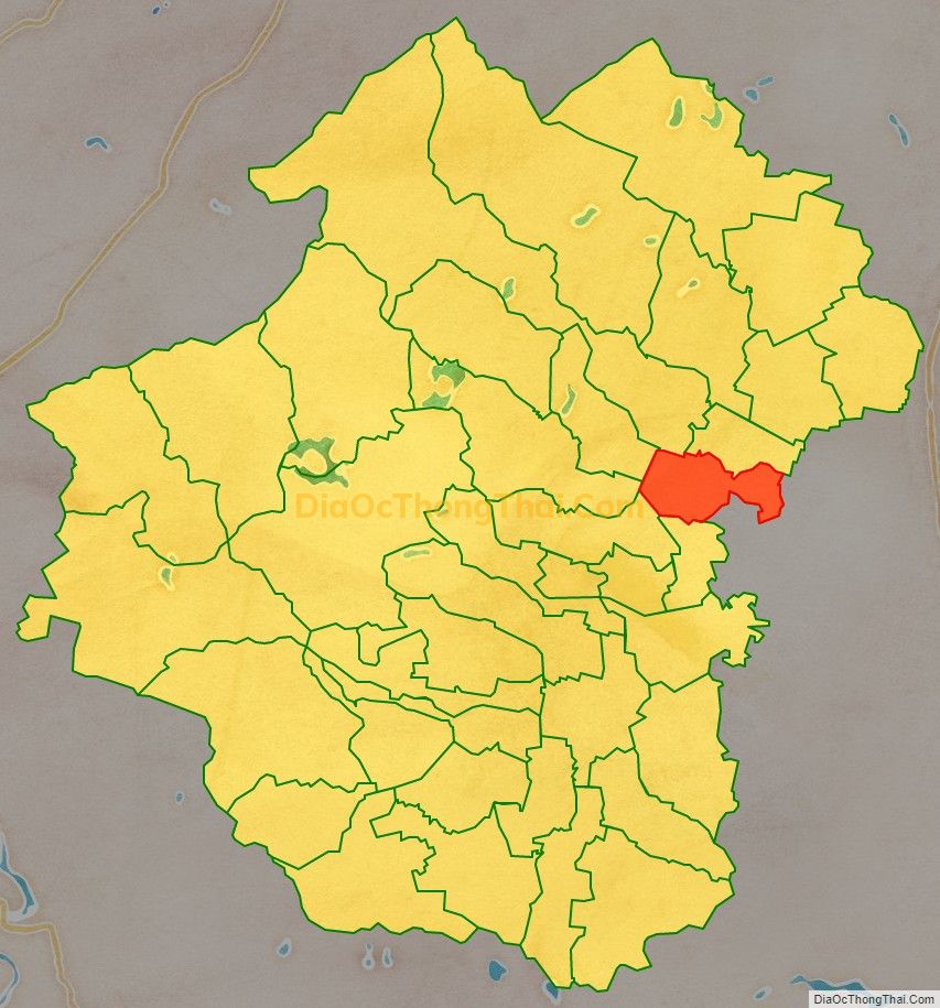 Bản đồ vị trí và địa giới hành chính Xã Phú Thành, huyện Yên Thành