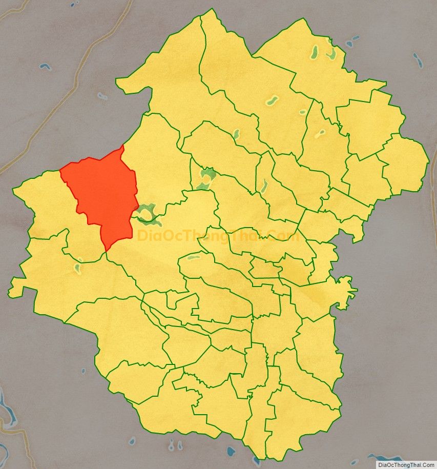 Bản đồ vị trí và địa giới hành chính Xã Quang Thành, huyện Yên Thành