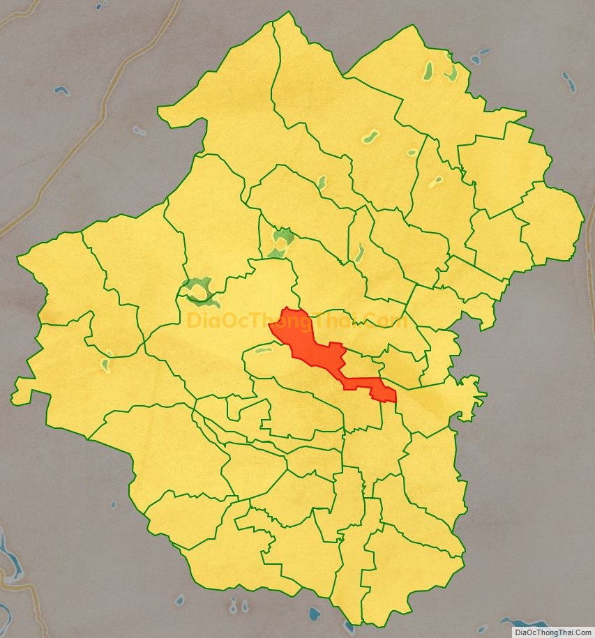 Bản đồ vị trí và địa giới hành chính Xã Tăng Thành, huyện Yên Thành