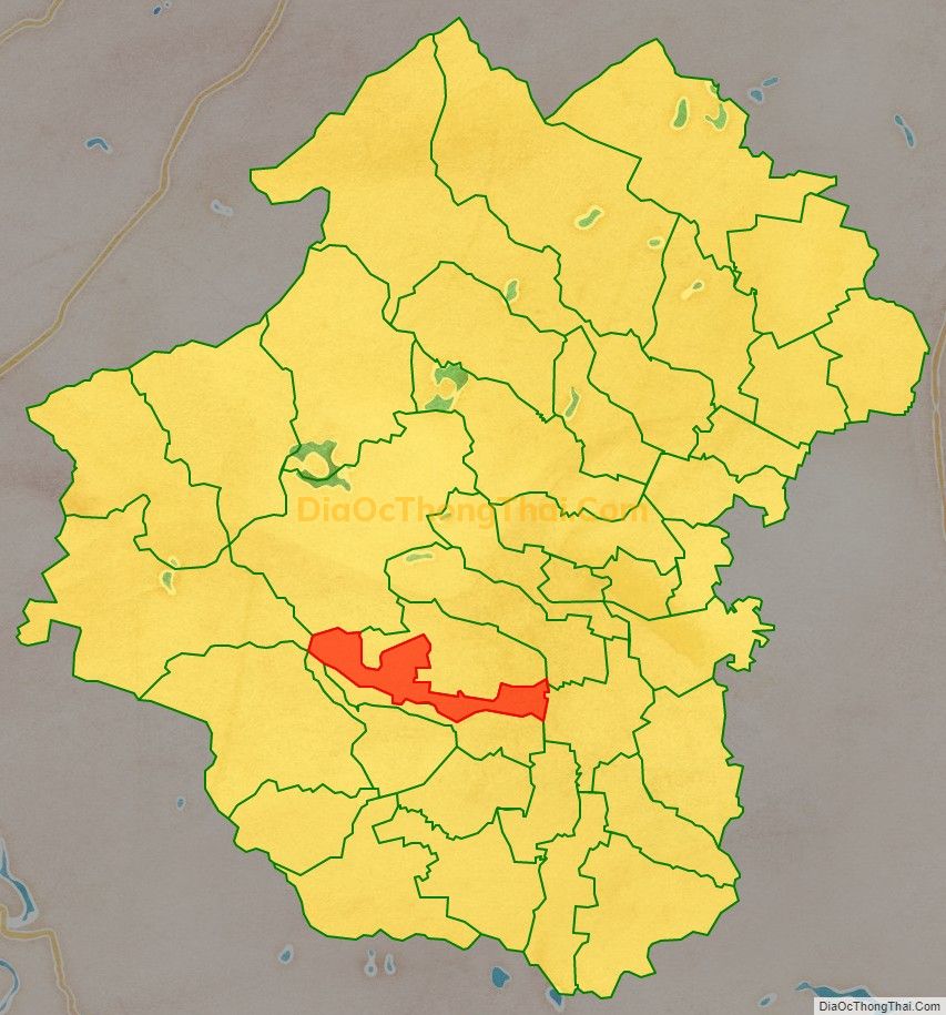 Bản đồ vị trí và địa giới hành chính Xã Trung Thành, huyện Yên Thành