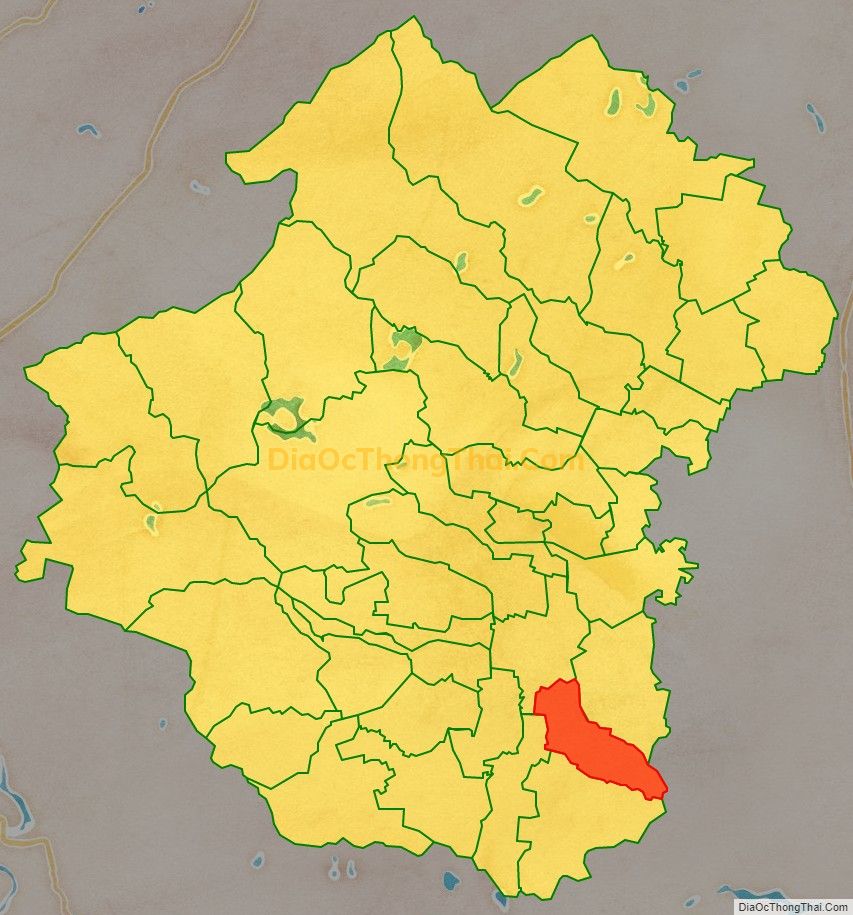 Bản đồ vị trí và địa giới hành chính Xã Viên Thành, huyện Yên Thành