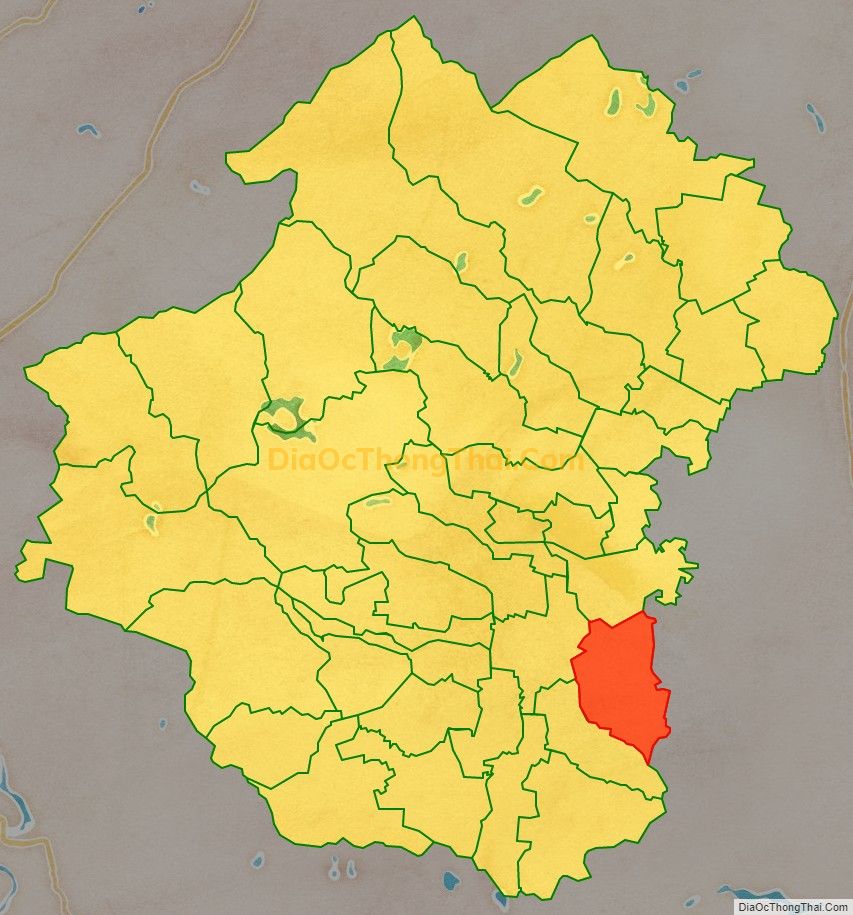 Bản đồ vị trí và địa giới hành chính Xã Vĩnh Thành, huyện Yên Thành