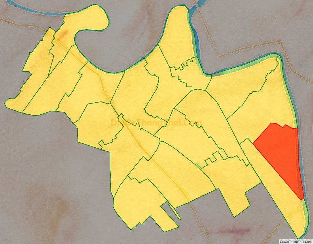 Bản đồ vị trí và địa giới hành chính Xã Khánh Công, huyện Yên Khánh