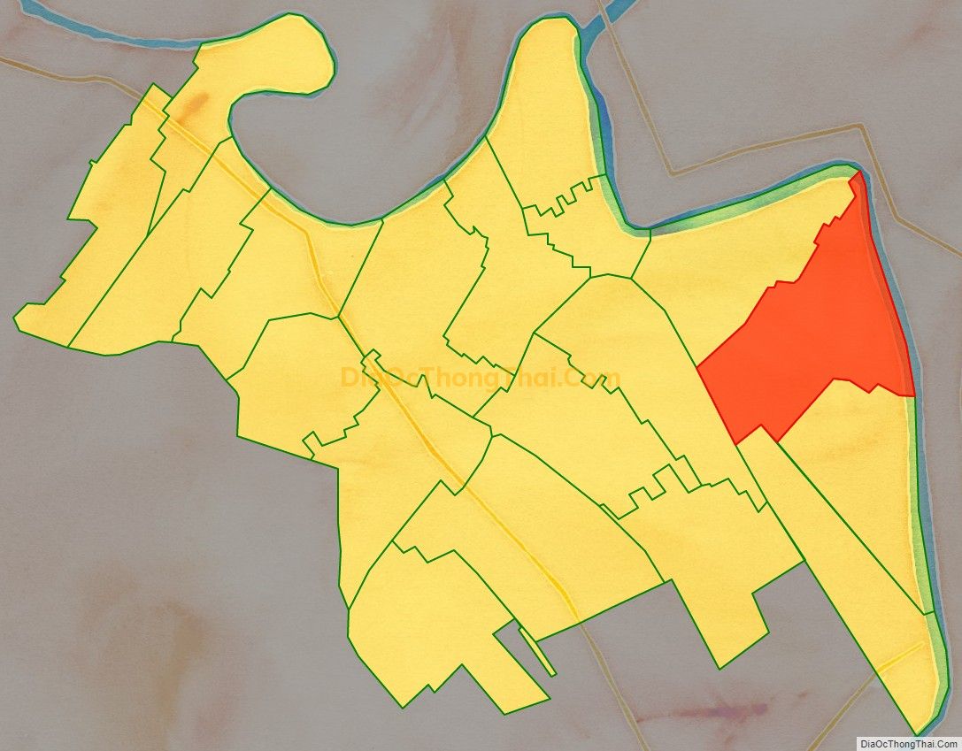 Bản đồ vị trí và địa giới hành chính Xã Khánh Trung, huyện Yên Khánh