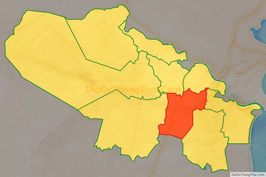 Bản đồ vị trí và địa giới hành chính Thị trấn Phước Dân, huyện Ninh Phước