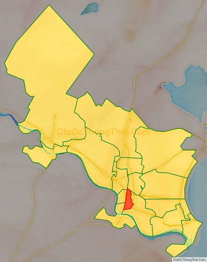 Bản đồ vị trí và địa giới hành chính Phường Kinh Dinh, TP Phan Rang - Tháp Chàm