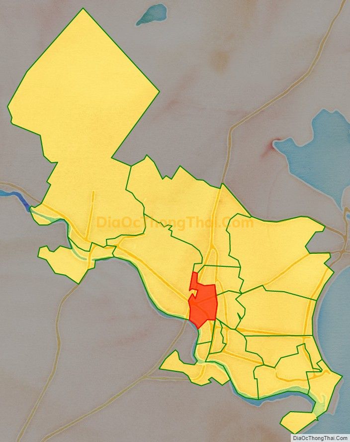 Bản đồ vị trí và địa giới hành chính Phường Phủ Hà, TP Phan Rang - Tháp Chàm