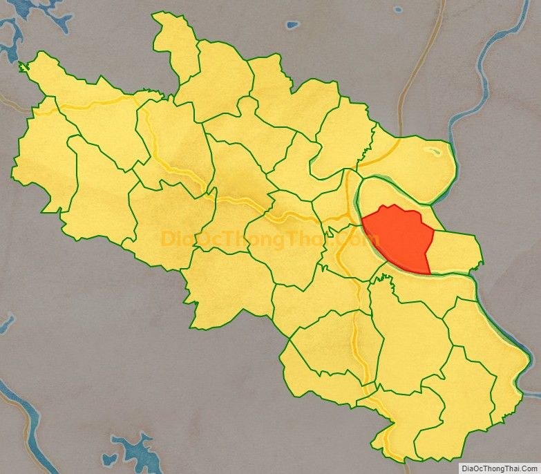 Bản đồ vị trí và địa giới hành chính Xã Đại Nghĩa (cũ), huyện Đoan Hùng