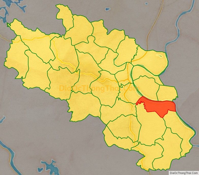 Bản đồ vị trí và địa giới hành chính Xã Hùng Long, huyện Đoan Hùng