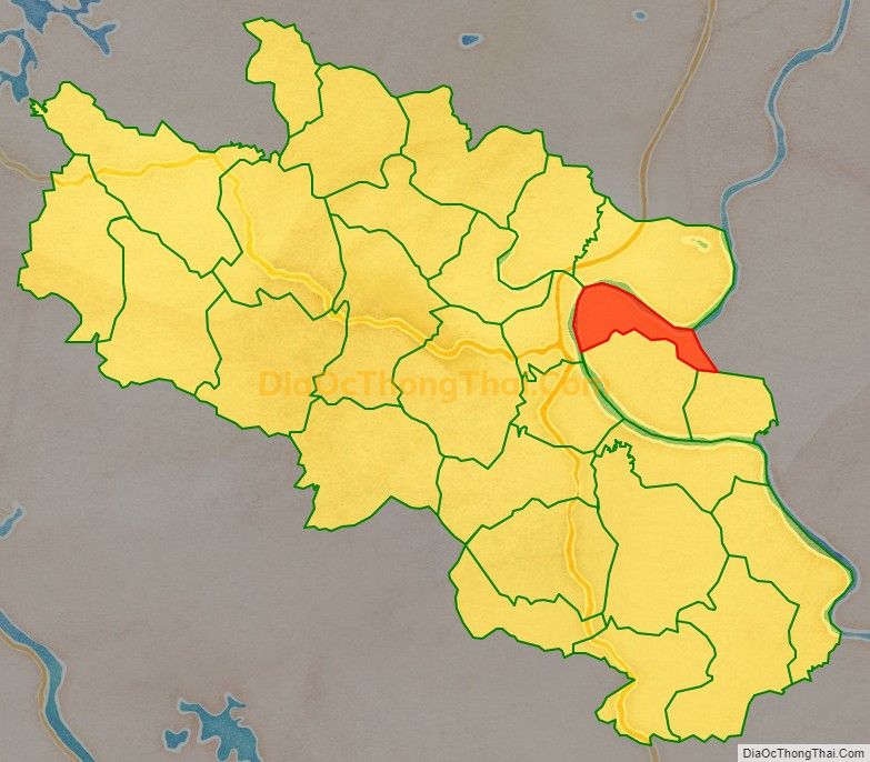 Bản đồ vị trí và địa giới hành chính Xã Hữu Đô (cũ), huyện Đoan Hùng