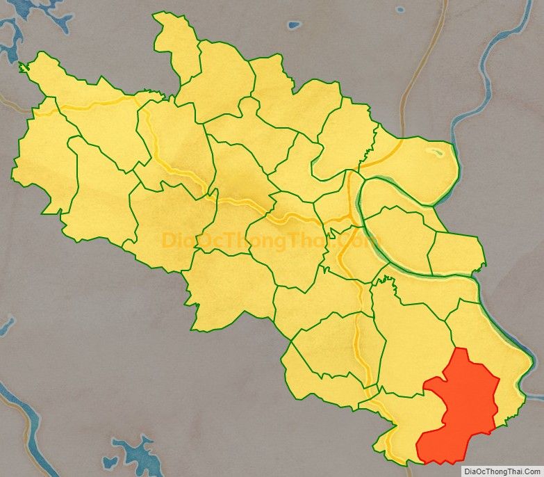 Bản đồ vị trí và địa giới hành chính Xã Minh Phú, huyện Đoan Hùng